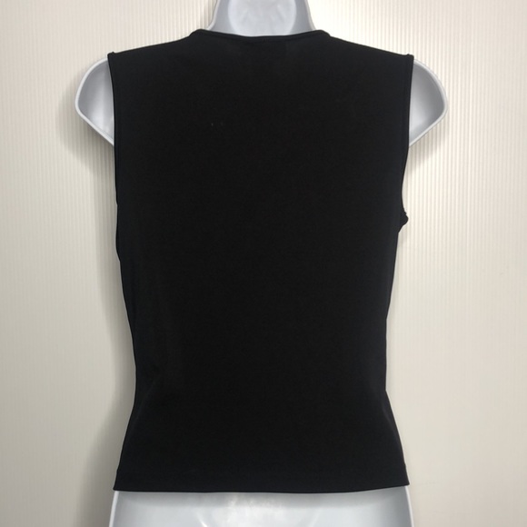 Ann Taylor Black Sequinced Sleeveless Tank Top SP - Picture 6 of 8